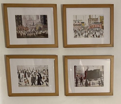 Lowry set 4 framed - ls,