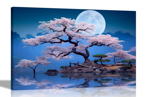 Pink tree night sky full - tree,
