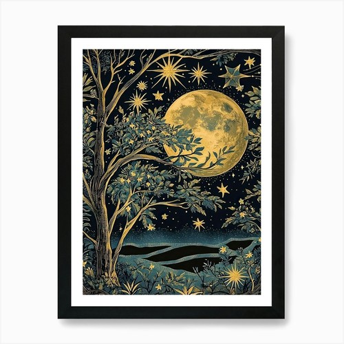 William morris full moon and - morris,