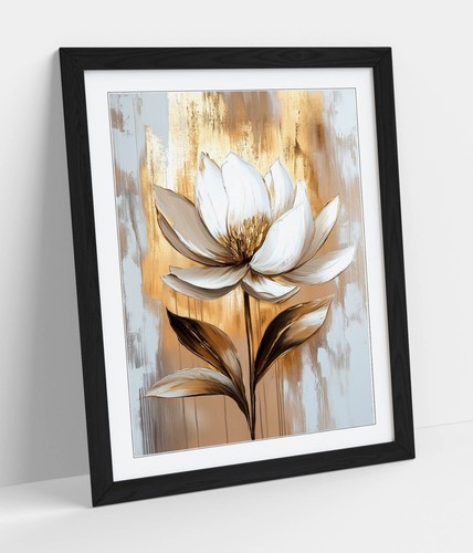 Beautiful white flower gold - beautiful,