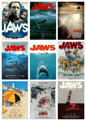 Jaws movie shark - shark, prints