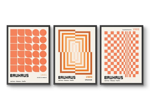 Orange geometry bauhaus - geometry,