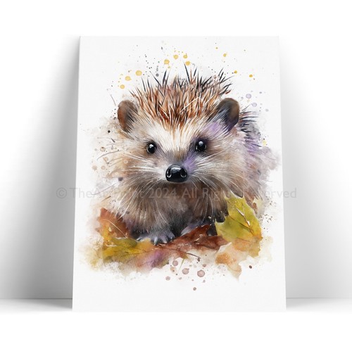 Hedgehog canvas wall art - hedgehog,