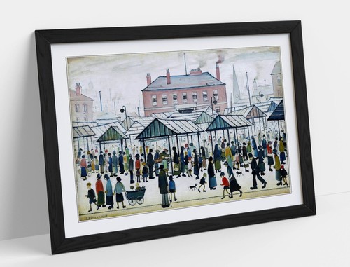 Lowry market scene - ls,