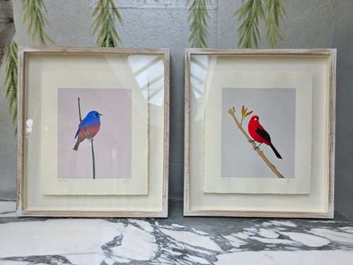 Signed numbered bird art - numbered,