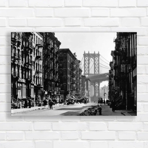 Vintage new york city bridge - york,