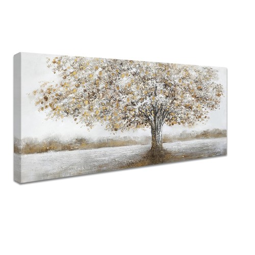 Wooden framed large canvas - framed,