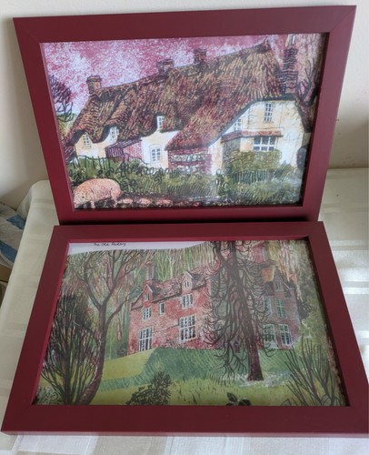 Two framed prints the old - framed,