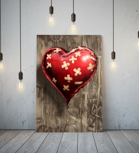 Banksy balloon heart - balloon, girl