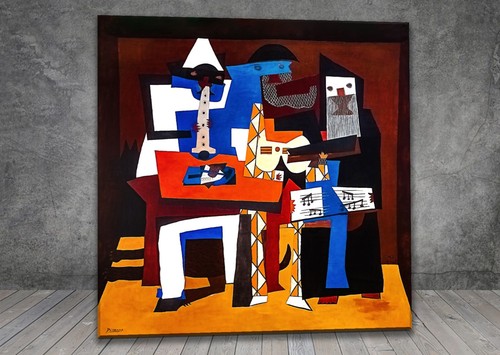 Pablo picasso three - three, musicians