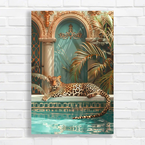 Tropical jungle leopard - tropical,