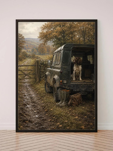 Working spaniel country print - country,