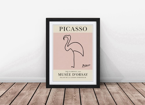 Picasso flamingo line drawing - picasso,