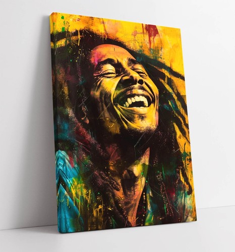Bob marley smiling - bob, painting