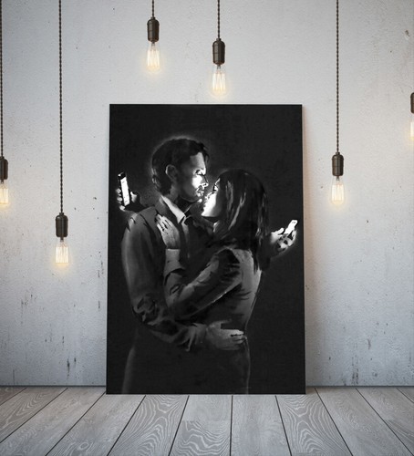 Banksy mobile lovers deep - -,