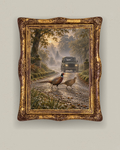Pheasant shooting lodge wall - pheasant,