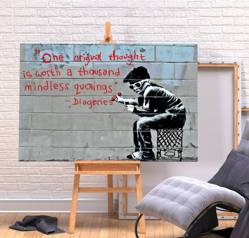 Banksy original thought quote - original,