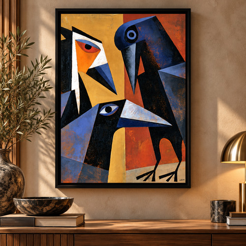 Abstract bird wall - wall, art