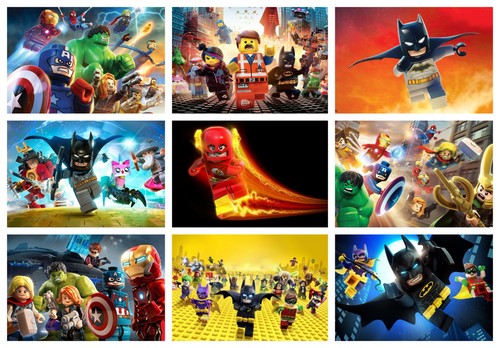 Lego superhero poster prints - superhero,